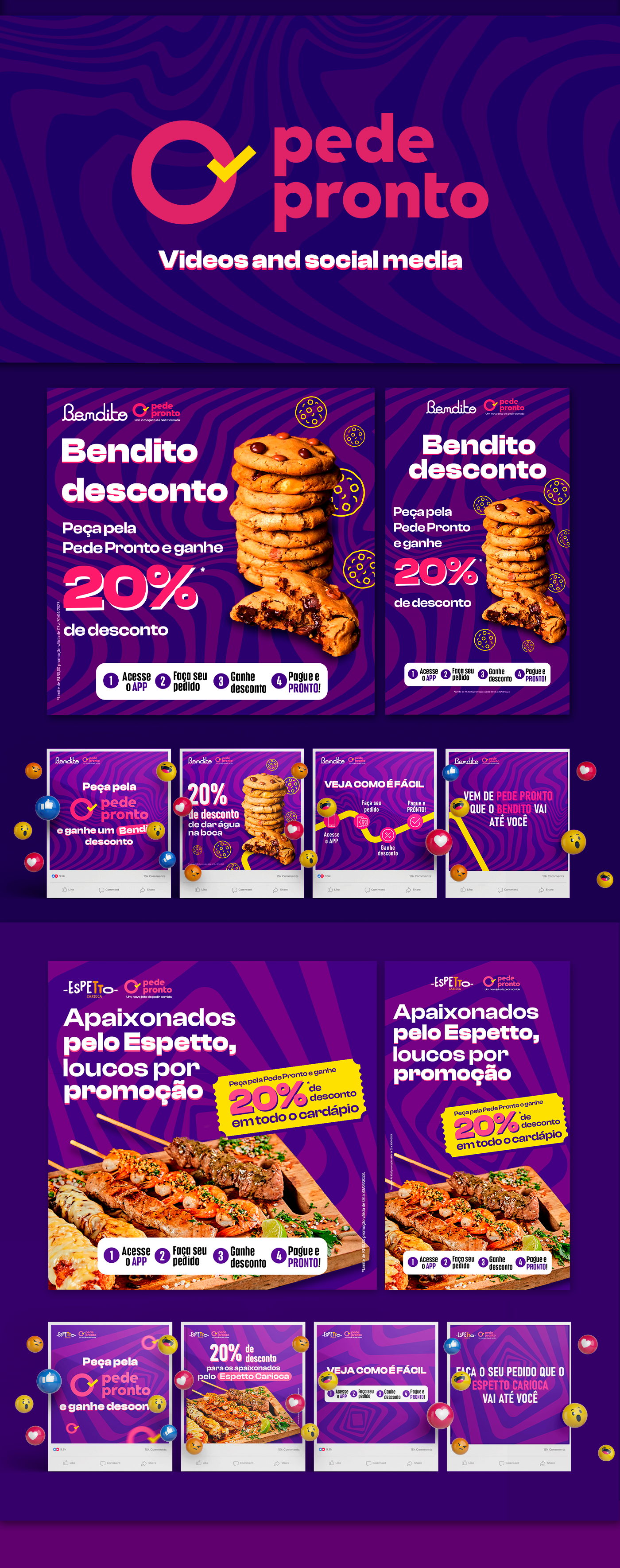 Pede Pronto, social media by Revna