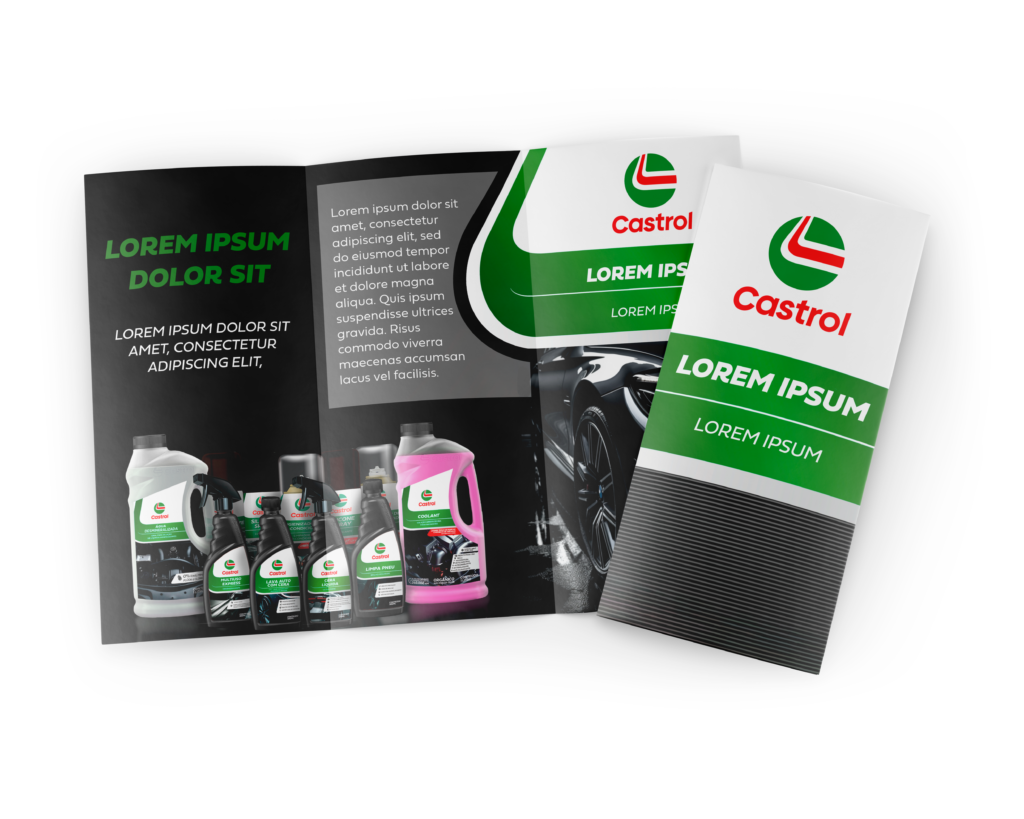 Castrol, print & merchandise