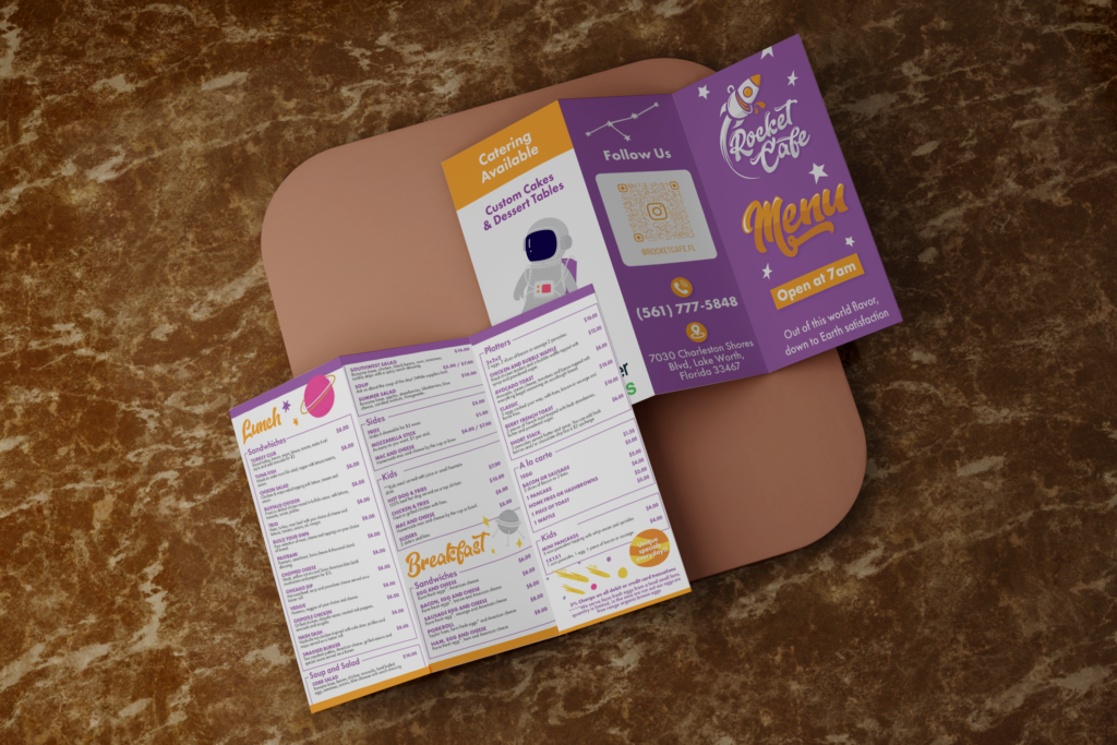 Rocket Cafe, identity & packaging